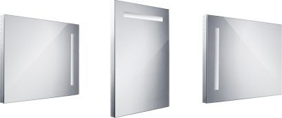 Koupelnové LED zrcadlo s ostrými rohy