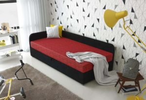 Čalouněná postel UNO + rošt + matrace