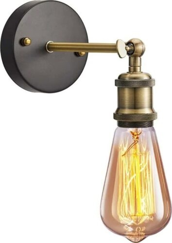Nástěnná lampa Retro Gold