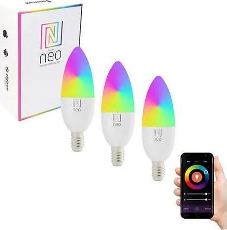 IMMAX NEO SMART LED E14 6W RGB+CCT+CCT barevná