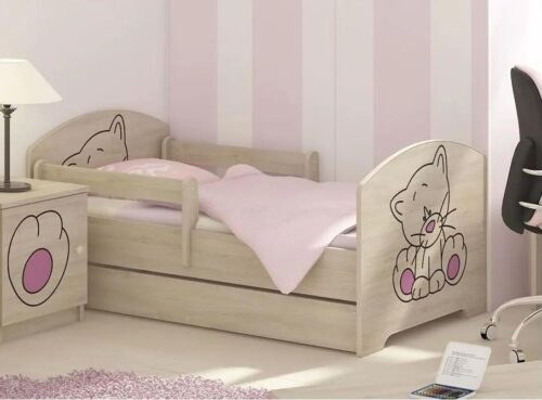 Dětská postel s výřezem KOČIČKA -
